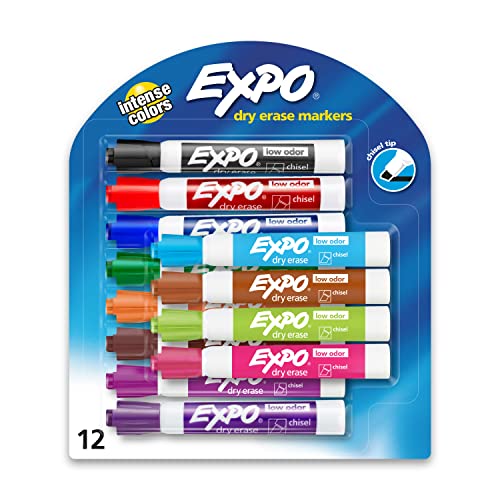 Crayola Ultra Clean Washable Markers (12 Pack), Bulk Markers for