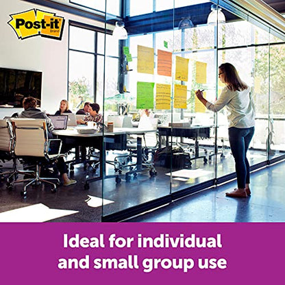 Post-it Super Sticky Big Notes, 11 in x 11 in, 1 Pad, 2X The Sticking Power, Neon Orange (BN11O)