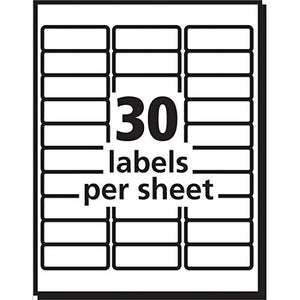 Avery Easy Peel Printable Address Labels with Sure Feed, 1" x 2-5/8", White, 750 Blank Mailing Labels (08160)