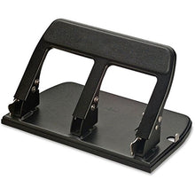Load image into Gallery viewer, Office mate Heavy Duty 3 Hole Punch with Padded Handle, 40-Sheet Capacity, Black (90089)