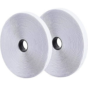 Self Adhesive Dots 1100pcs(550 Pairs) 0.59 Diameter Strong Sticky Back Hook  Nylon Coins 15mm Loop Strips with Waterproof Glue Tapes Perfect for School  Classroom Office Home(White) White 1100pcs