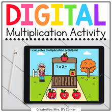 Load image into Gallery viewer, Solving Multiplication Problems Digital Activity | Distance Learning