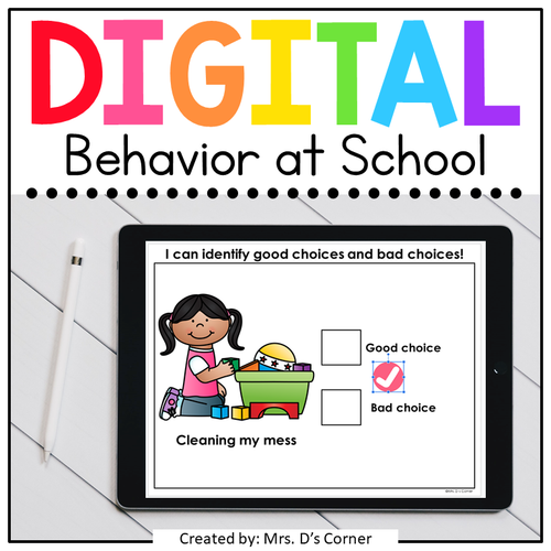 School Behaviors Digital Activity | Distance Learning