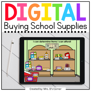 Buying School Supplies Digital Activity | Distance Learning