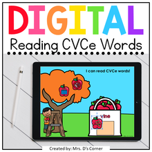 Load image into Gallery viewer, Reading CVCe Words Digital Activity | Distance Learning