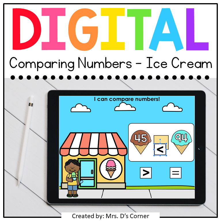 Comparing Numbers to 120 Digital Activity | Distance Learning