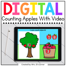 Load image into Gallery viewer, Counting Apples to 0-12 Digital Activity | Distance Learning