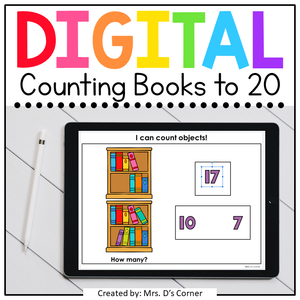 Back to School Counting Books Digital Activity | Distance Learning