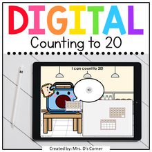 Load image into Gallery viewer, Feed the Lunchbox Count to 0 to 20 Digital Activity | Distance Learning