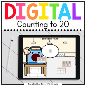 Feed the Lunchbox Count to 0 to 20 Digital Activity | Distance Learning