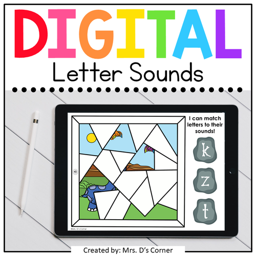 Dinosaur Alphabet Letters Digital Activity | Distance Learning