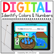 Load image into Gallery viewer, Dinosaur Count and Identify Numbers Digital Activity | Distance Learning