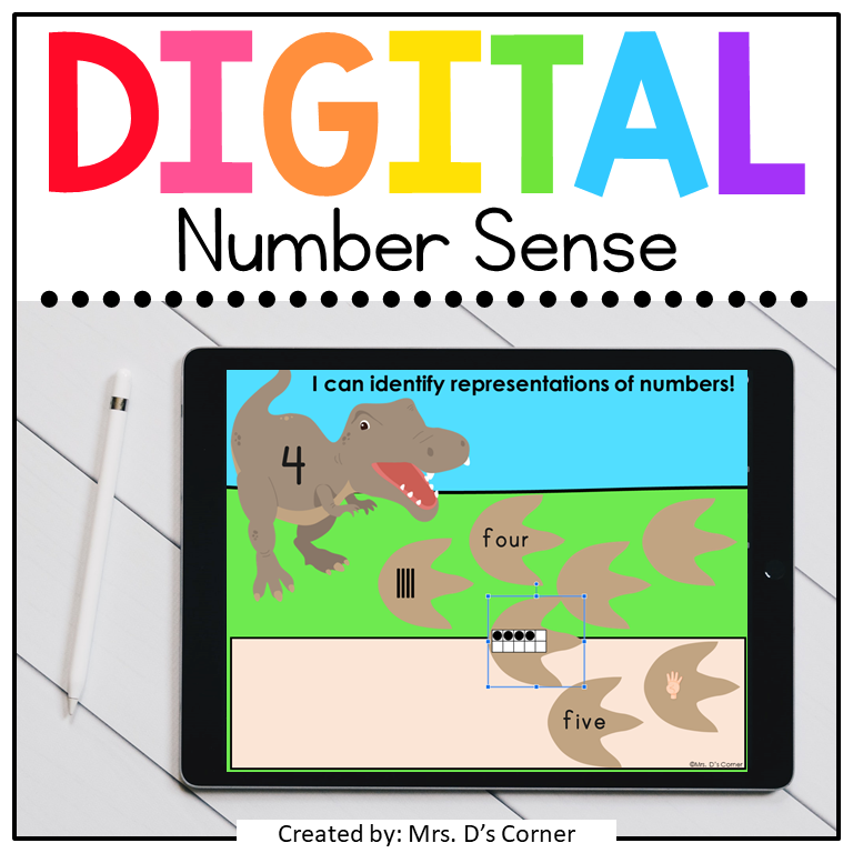 Dinosaur Number Sense Digital Activity | Distance Learning