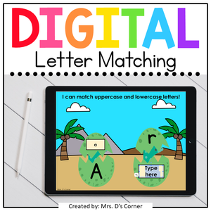 Dinosaur Alphabet Letters Digital Activity | Distance Learning