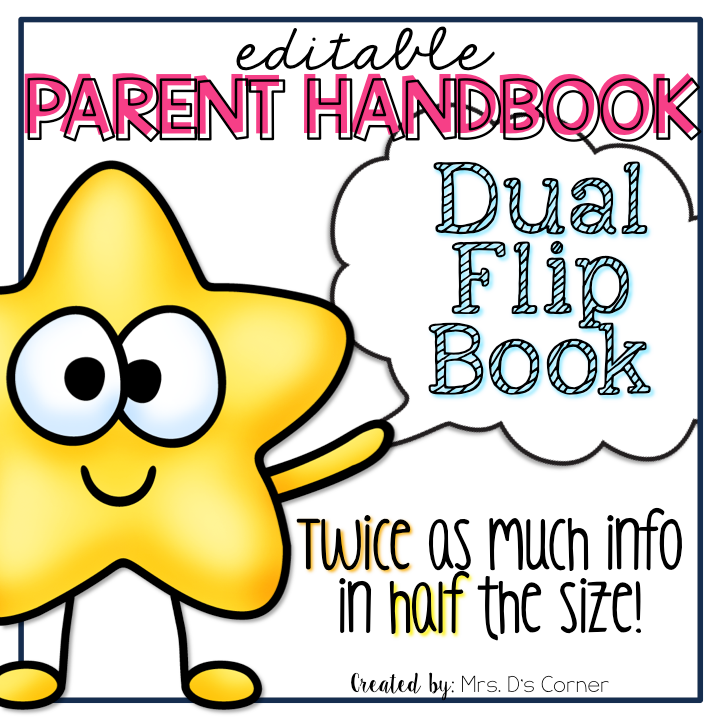 Editable Parent Handbook | Dual Tab Flip Book