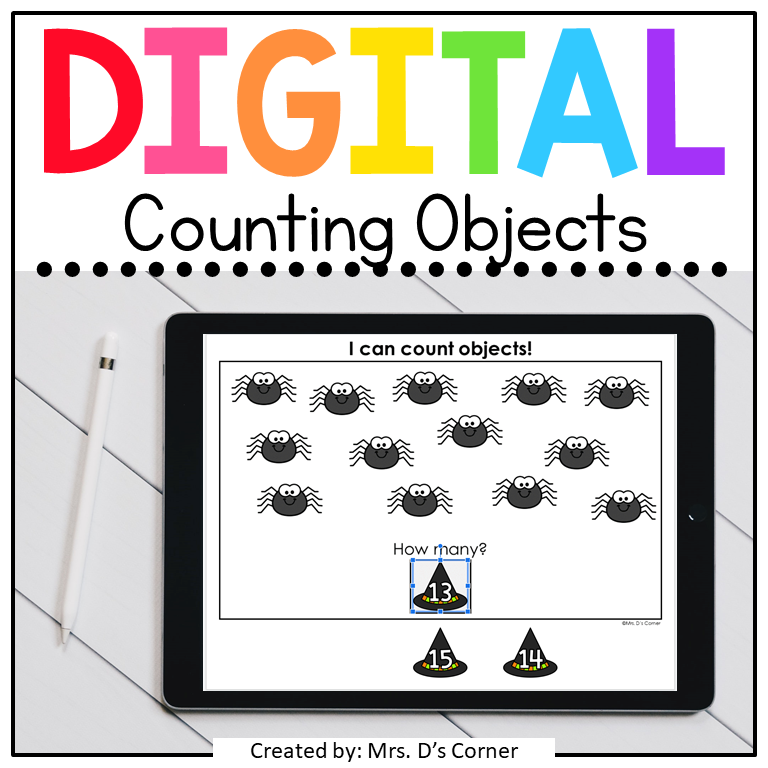 Halloween Counting Digital Activity | Distance Learning