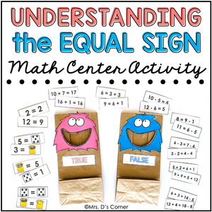 Understanding the Equal Sign | Centers for Special Ed
