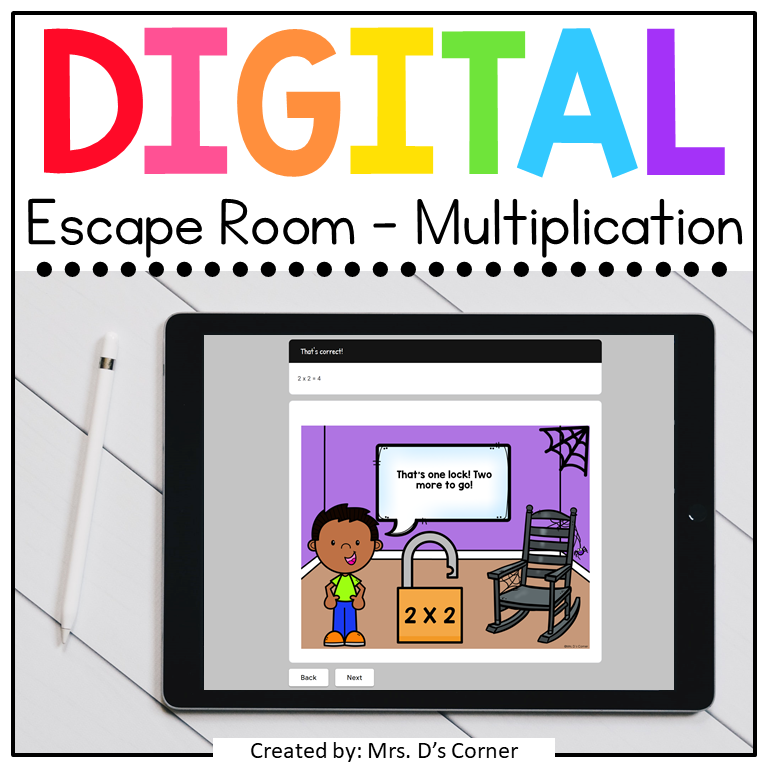 Halloween Multiplication Escape Room Digital Activity | Distance Learning