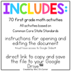 First Grade Mathematics Standards Aligned Digital Bundle – mrsdsshop