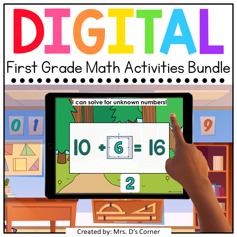 First Grade Mathematics Standards Aligned Digital Bundle – mrsdsshop