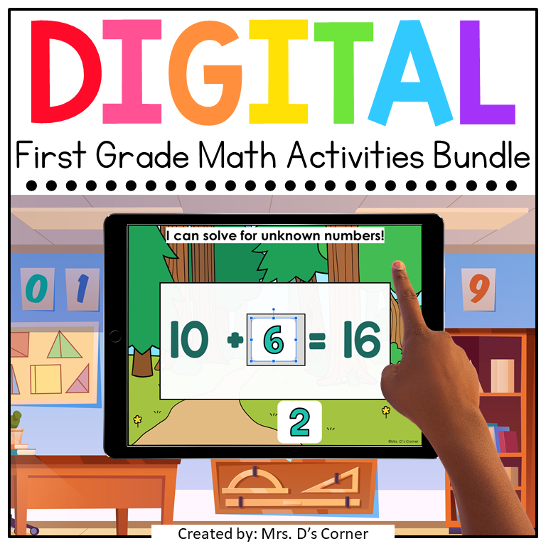 First Grade Mathematics Standards Aligned Digital Bundle