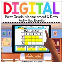Load image into Gallery viewer, First Grade Measurement and Data Standards-Aligned Digital Activity Bundle