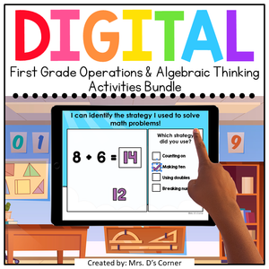 First Grade Numbers + Operations Base 10 Standards-Aligned Digital Activities