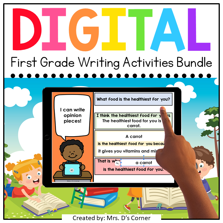 First Grade Writing Standards-Aligned Digital Activity Bundle