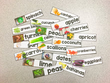 Load image into Gallery viewer, Core Vocabulary Word Wall (Fruits and Vegetables)