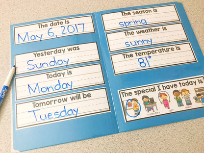 Interactive Calendar Mats for the Special Education Classroom | Calendar Routine Mat