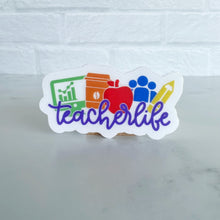Load image into Gallery viewer, Teacher Life Clear Sticker