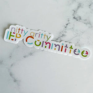 Nitty Gritty IEP Committee Clear Sticker