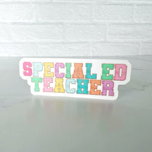 Load image into Gallery viewer, Special Education Teacher Varsity Letters Sticker