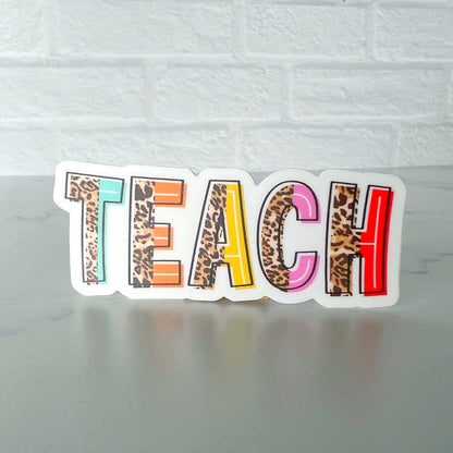 Leopard TEACH Sticker