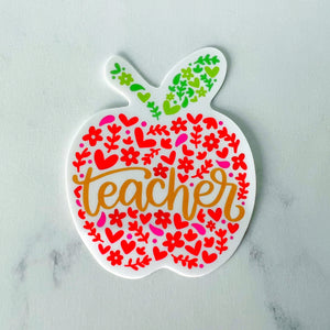 Teacher Apple Sticker
