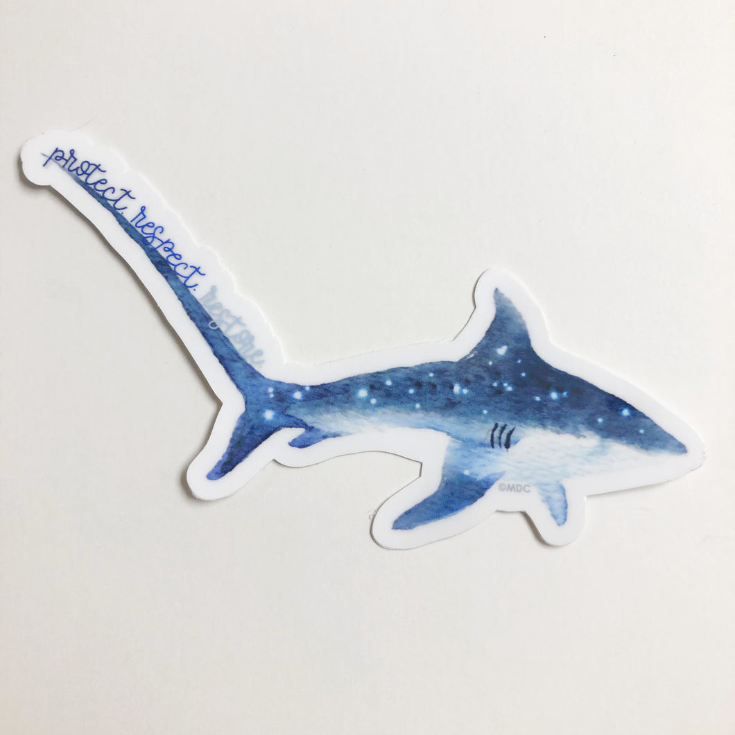 Thresher Shark Sticker | Shark Conservation Donation