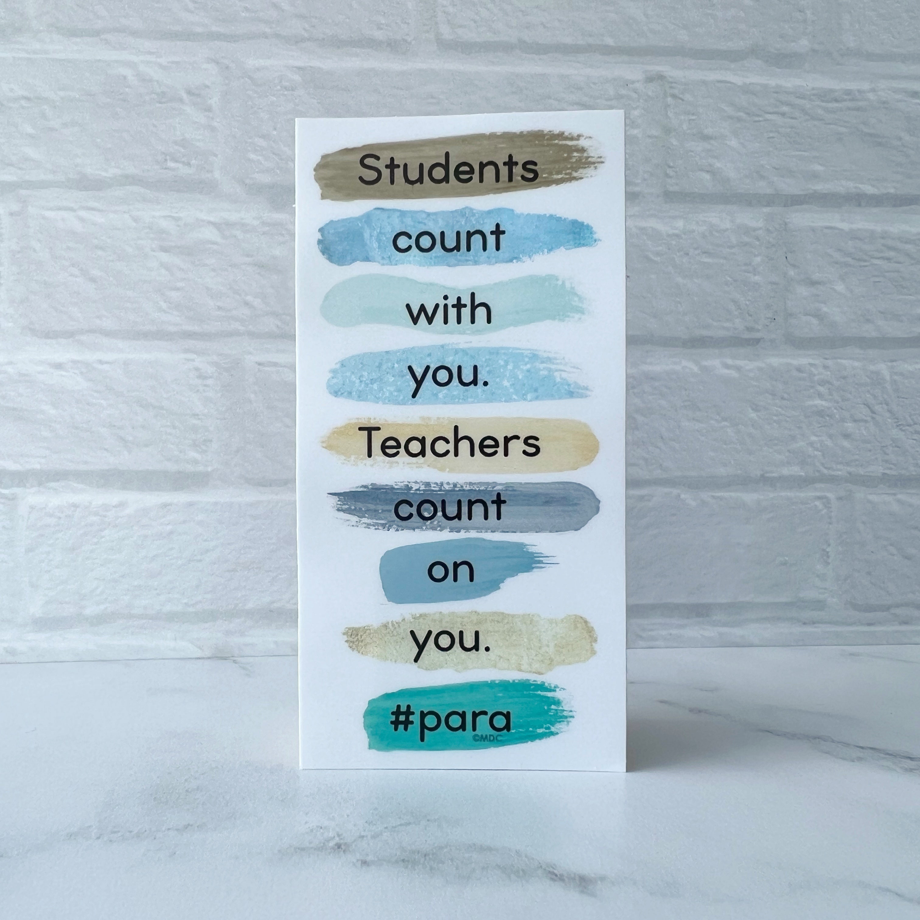 Teachers Count On You #para Sticker – mrsdsshop