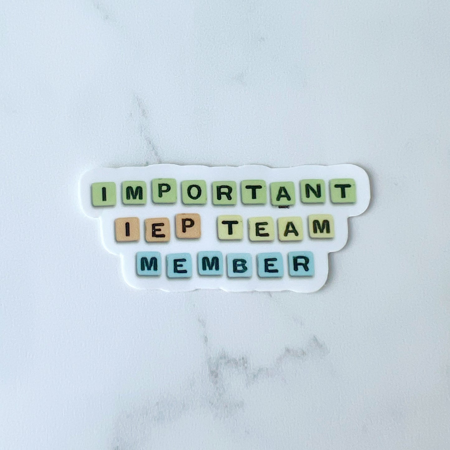 Important IEP Team Member Sticker