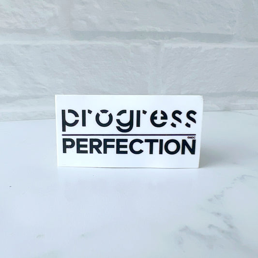 Progress Over Perfection Sticker