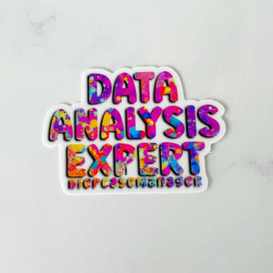 Data Analysis Expert Sticker