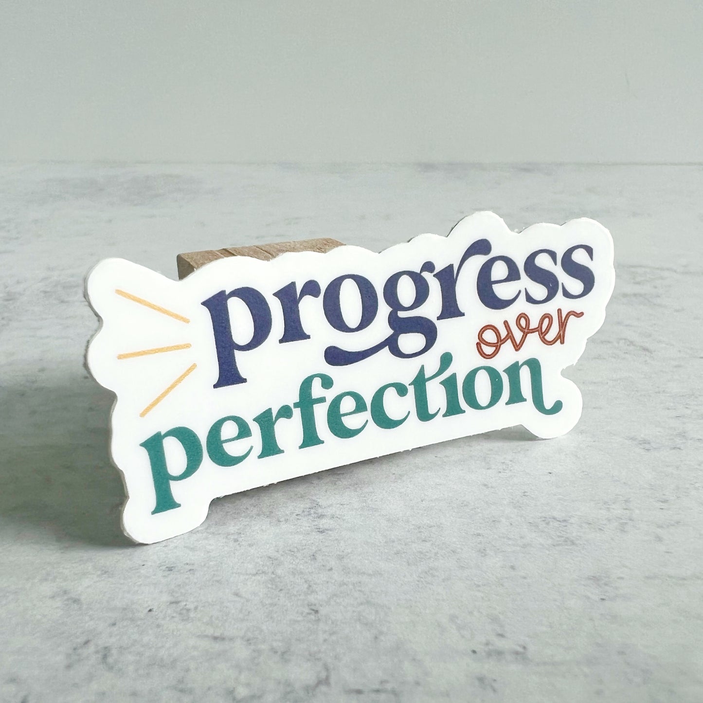 Progress Over Perfection Sticker