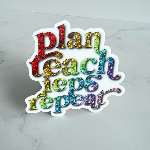 Plan Teach IEPs Repeat Sticker