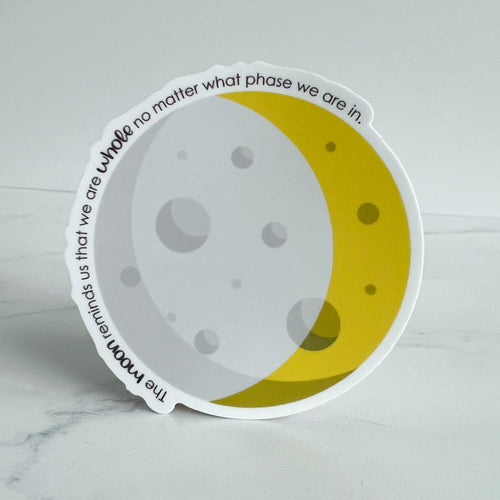 Mental Health Moon Sticker