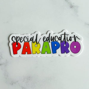 Special Education Parapro Sticker