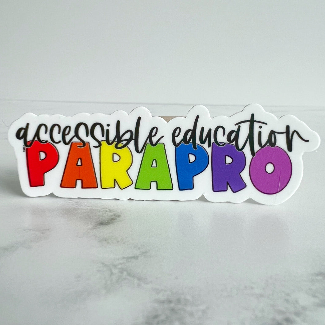 Accessible Education Parapro Sticker