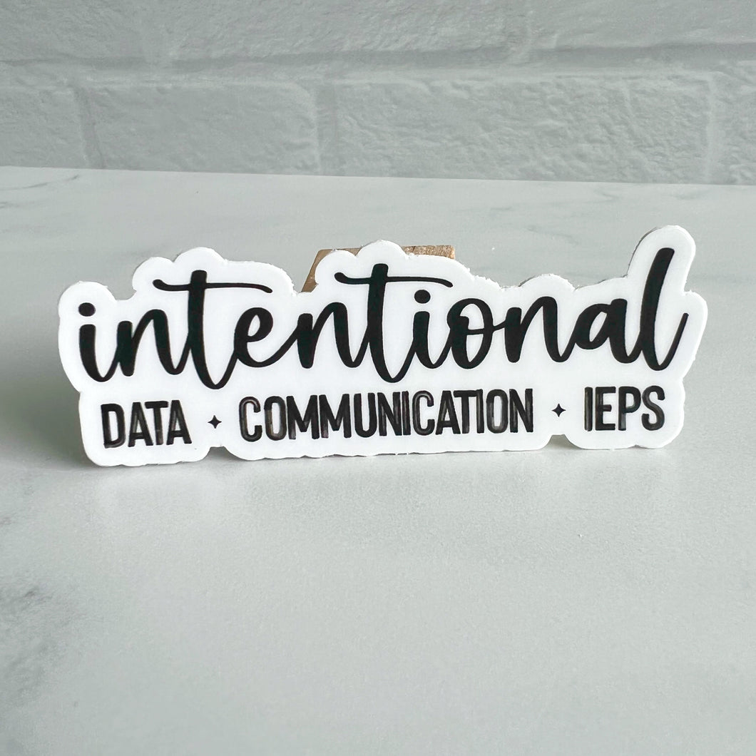 Intentional Data Communication IEPs Sticker