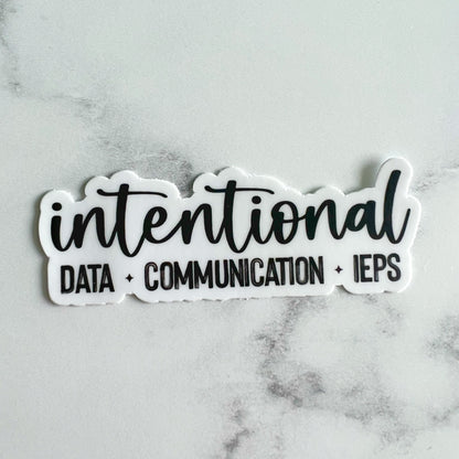 Intentional Data Communication IEPs Sticker