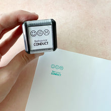 Load image into Gallery viewer, Behavior Conduct Self-inking Rubber Stamp | Mrs. D&#39;s Rubber Stamp Collection