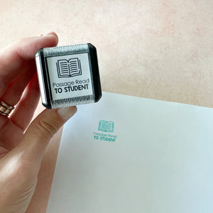 Passage Read to Student Self-inking Rubber Stamp | Mrs. D's Rubber Stamp Collection