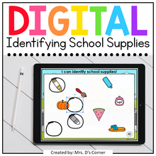 Load image into Gallery viewer, Identifying School Supplies Digital Activity | Distance Learning